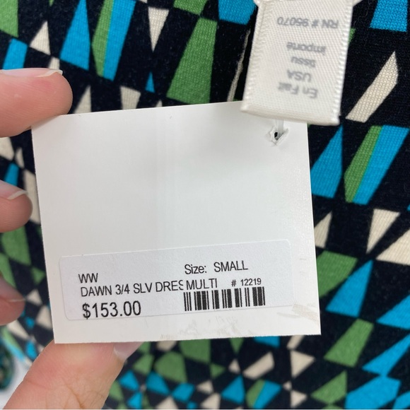 Julienne W Multicolor Patterned Wrap Mini Dress - Picture 7 of 8